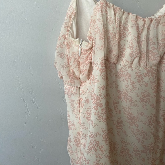 NWT Princess Polly Ivy Hollow Floral Ruched Dress - Picture 8 of 11